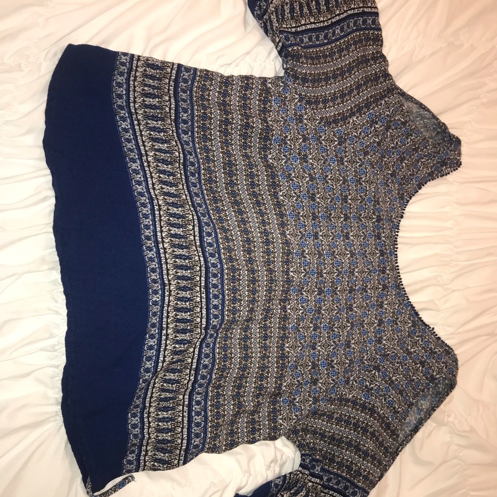Open shoulder blouse